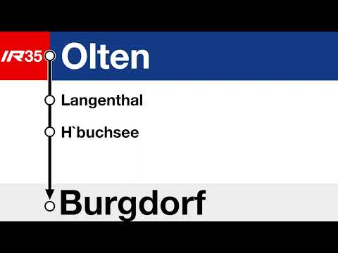 SOB Ansagen » IR35 Olten — Burgdorf | Bauarbeiten | SLBahnen