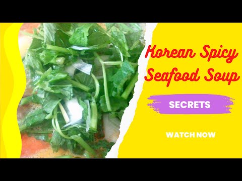 Secret Ingredients of Korean Spicy Seafood Soup (매운 해물탕 끝내주는 국물맛의 비밀)
