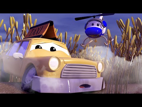 Der Streifenwagen in Autopolis -  Jeremy das Taxi ist im Nebel verschwunden - Autopolis  🚓 🚒