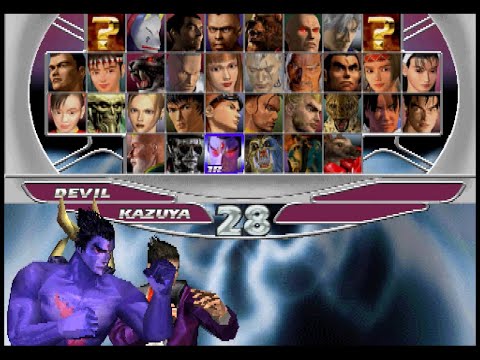 Kazuya/Devil Arcade Playthrough (Tekken Tag Tournament on MAME 0.234 64-bit)