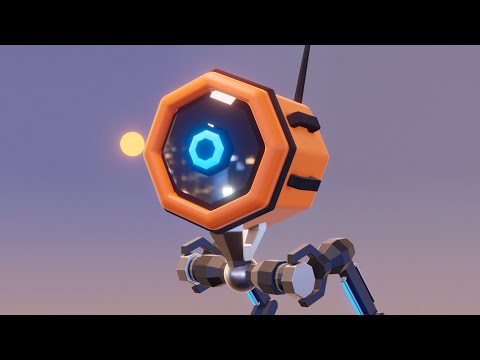 Cute Robot Animation - Blender 3D