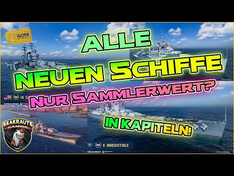 Alle 😍 neuen Schiffe 😵 in Kapiteln 🛠️ World of Warships 🔱