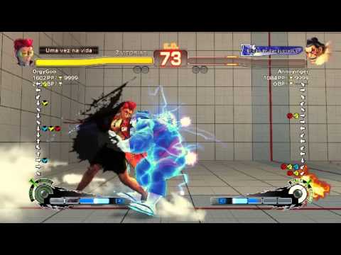 Super Street Fighter 4 - OrgyGoo ( Crimson Viper ) Vs Annoyinger ( Edmond Honda ) ..^.^..
