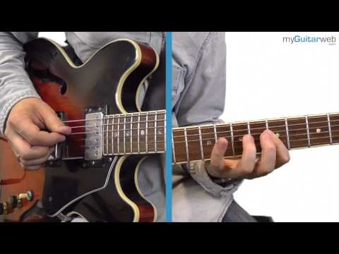 Guitar Lesson: Blues Lick No 5 with a backingtrack