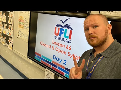 Mr. Holland’s UFLI Lesson 66 (Closed & Open Syllables) Day 2