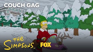 Christmas Episode Opening Titles Couch Gag | Season 29 | THE SIMPSONS