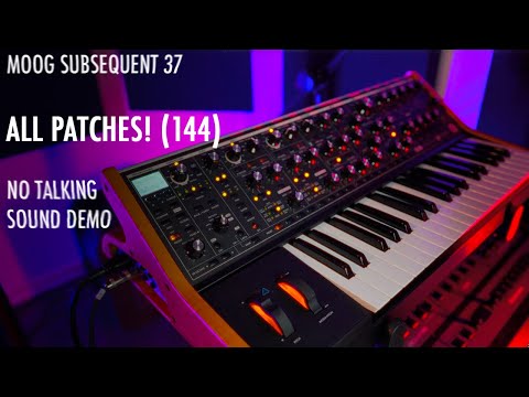 ALL Moog Subsequent 37 Presets (144 Patches, No Talking)