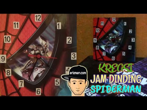 Kreasi Jam Dinding Spiderman Handmade kreasi-jam-dinding-spiderman-handmade