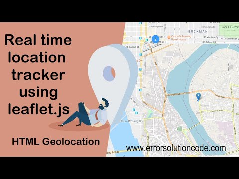 Real time location tracker using leaflet js, HTML Geolocation and Get Live User Location