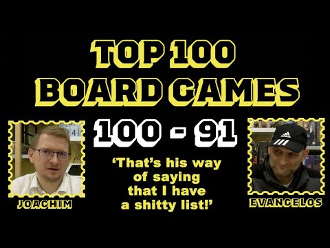 The Best 100 Board Games of All Time - 100-91