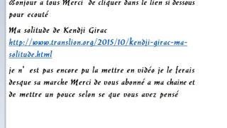 Kendji Girac Ma solitude ( officiel de l&#39;album ensemble)