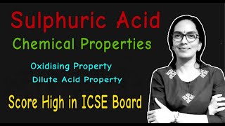 Oxidising and Dilute Acid Property of H2SO4  || Study of Compounds || ICSE Class 10 || Raji