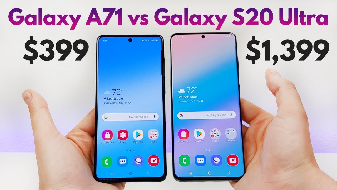 Samsung Galaxy A71 vs Samsung Galaxy S20 Ultra - Who Will Win?