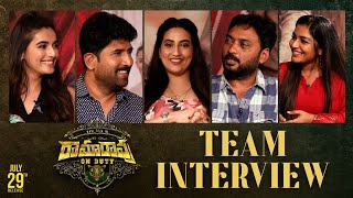 LIVE : Ramarao on Duty Team Interview | Ravi Teja | Divyansha Kaushik, Venu, Rajisha
