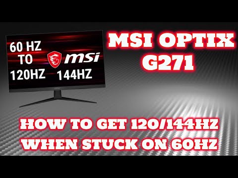 How To Fix Monitor Only Displaying 60HZ (FROM 60HZ TO 120/144HZ)