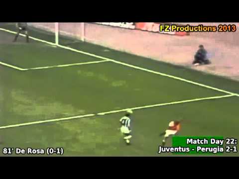 Serie A 1980-1981, day 22 Juventus - Perugia 2-1 (De Rosa goal)