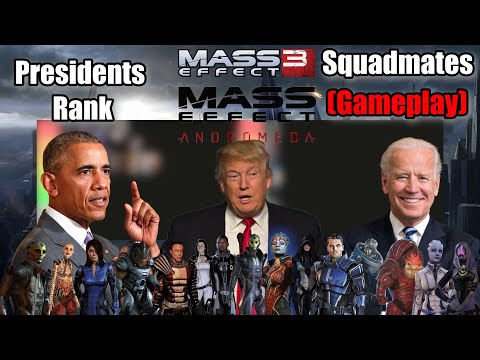 Presidents Rank Mass Effect 3 and Andromeda Squdmates (Gameplay)
