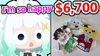 Mint's priceless reaction upon finding out that her puppets sold for $6,700