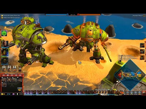Space Marines vs Eldar - 3v3, Hard AI, Quick Battle - Warhammer 40K: Dawn Of War 3 - No Limit Mod