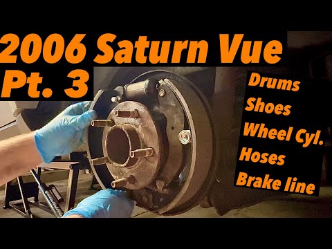 Saturn Vue - Rear Drum Brake System Overhaul Including Wheel Cylinders And Brake Line Fabrication.