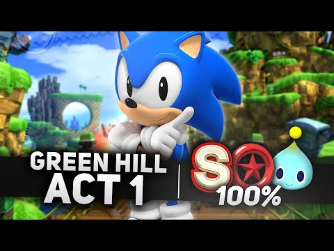 Sonic x Shadow Generations - Green Hill Act 1 100% | All Chao Locations, Red Rings & S-Rank (4K)