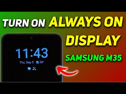 How to Turn On Always on Display on Samsung Galaxy M35 | AOD Samsung M35
