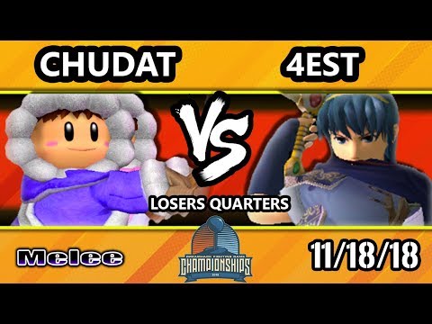 DHATL18 SSBM - Liquid | Chudat (Ice Climbers) Vs. 4est (Marth) - Smash Melee Losers Quarters