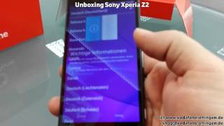 preview picture of video 'Unboxing Sony Xperia Z2 Deutsch German 4GDSL'