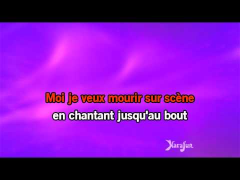 Karaoké Mourir sur scène - Dalida *