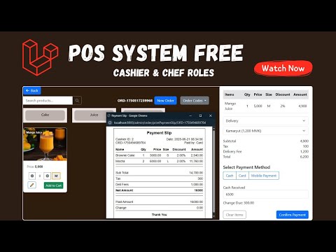 Laravel Coffee POS System (FREE Source Code)