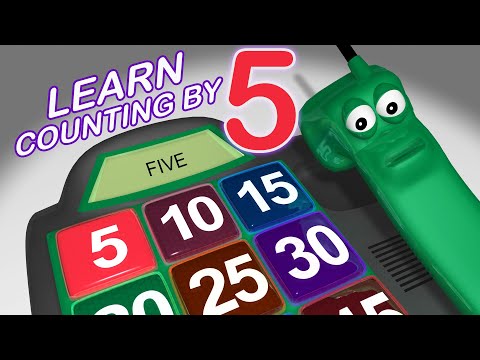 Count by 5's - Animated Phone Teaches Counting by Fives
