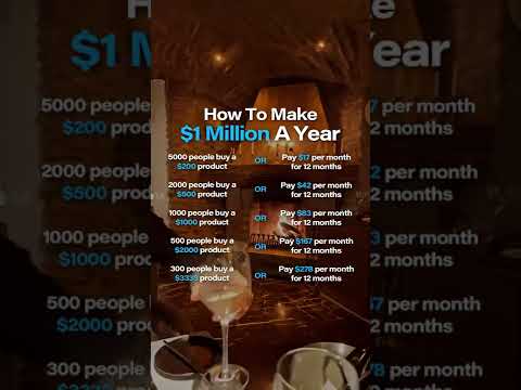 How To Make $1,000,000 A Year 💸