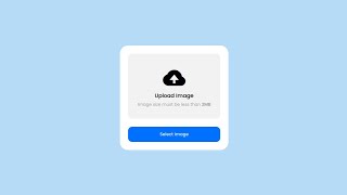 Upload Image With Preview Image | HTML CSS Javascript