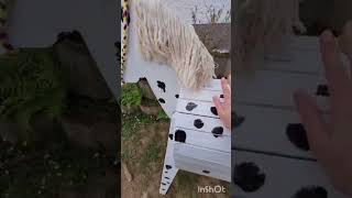 tack up with me #horse #equestrian #hobbyhorse #hobbyhorsecomunity #hobbyhorsing #asmr #woodhorse