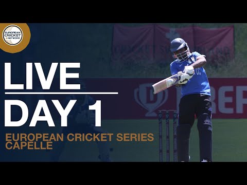 🔴 Live European Cricket Series Capelle, Day 1 | Cricket Live Stream
