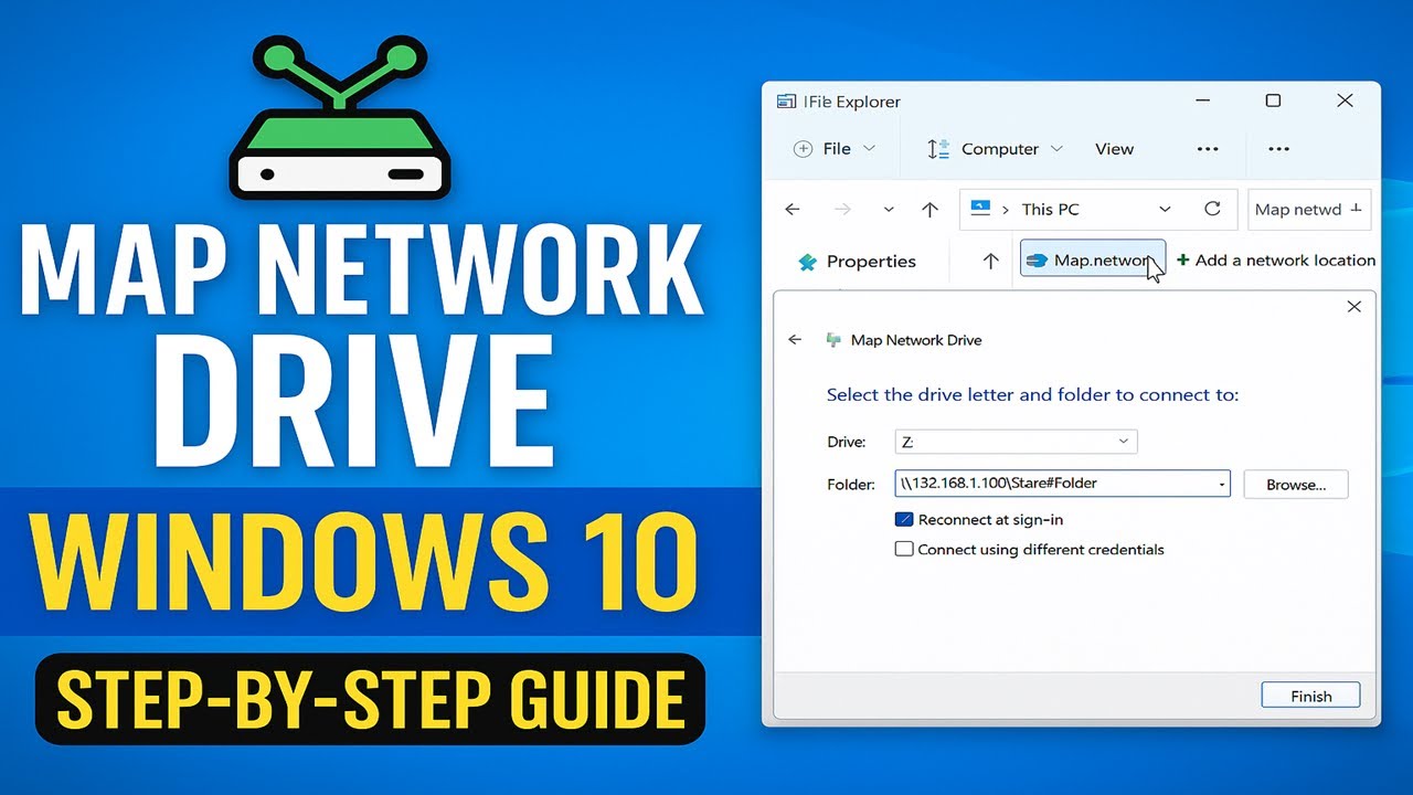 How to Map a Network Drive in Windows 10 (2025 Guide)