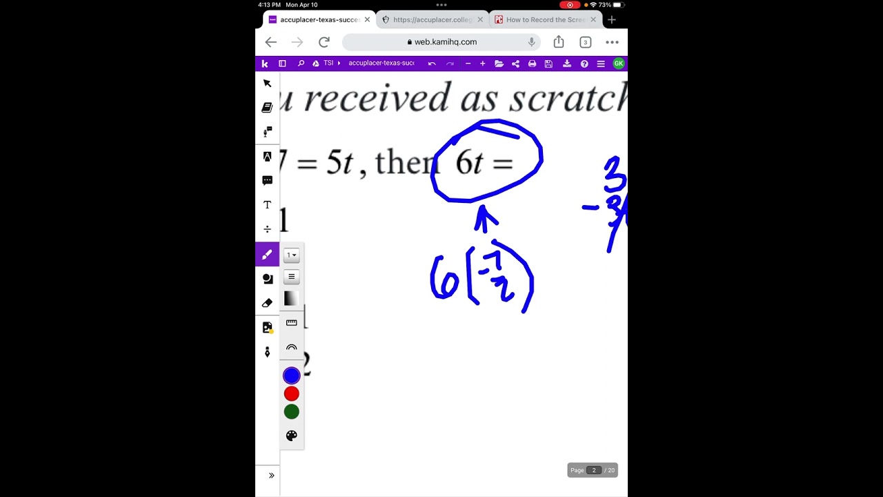 TSIA2 Quantitative Reasoning Sample Questions