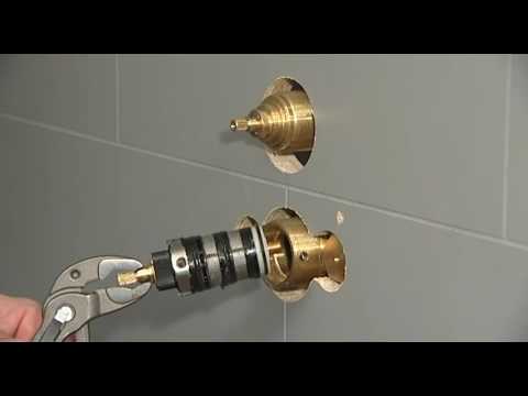 Concealed shower valve   Thermostatic cartridge polymer  maintenance, replacement and calibration