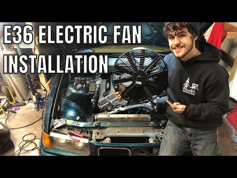 E36 Electric Fan Install | E36 Drift Build