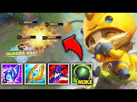 WHEN ONE TEEMO SHROOM KILLS 4 ENEMIES AT ONCE! (NUCLEAR SHROOMS) - League of Legends