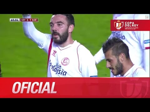Golazo de vaselina de Aspas (3-1) en el Sevilla FC - CE Sabadell - HD Copa del Rey