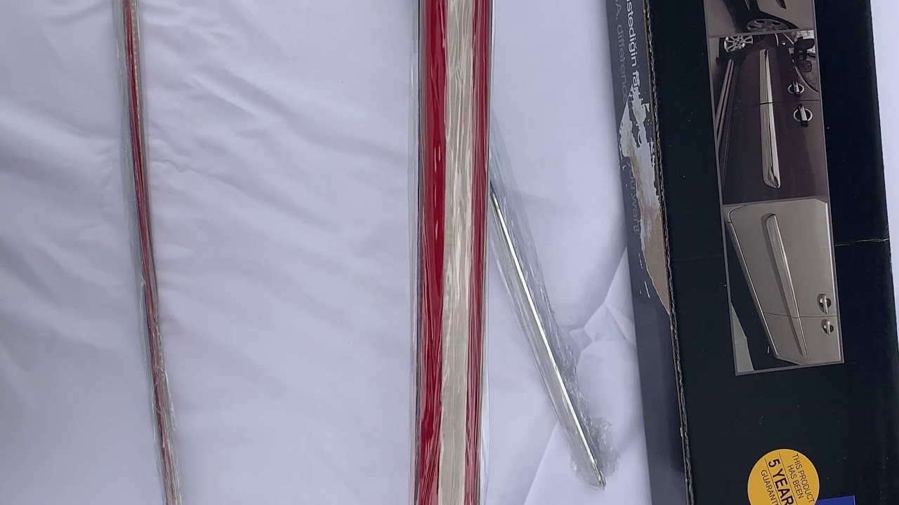 Накладка на задний бампер из нержавеющей стали SD/SW (3 шт) Video 1