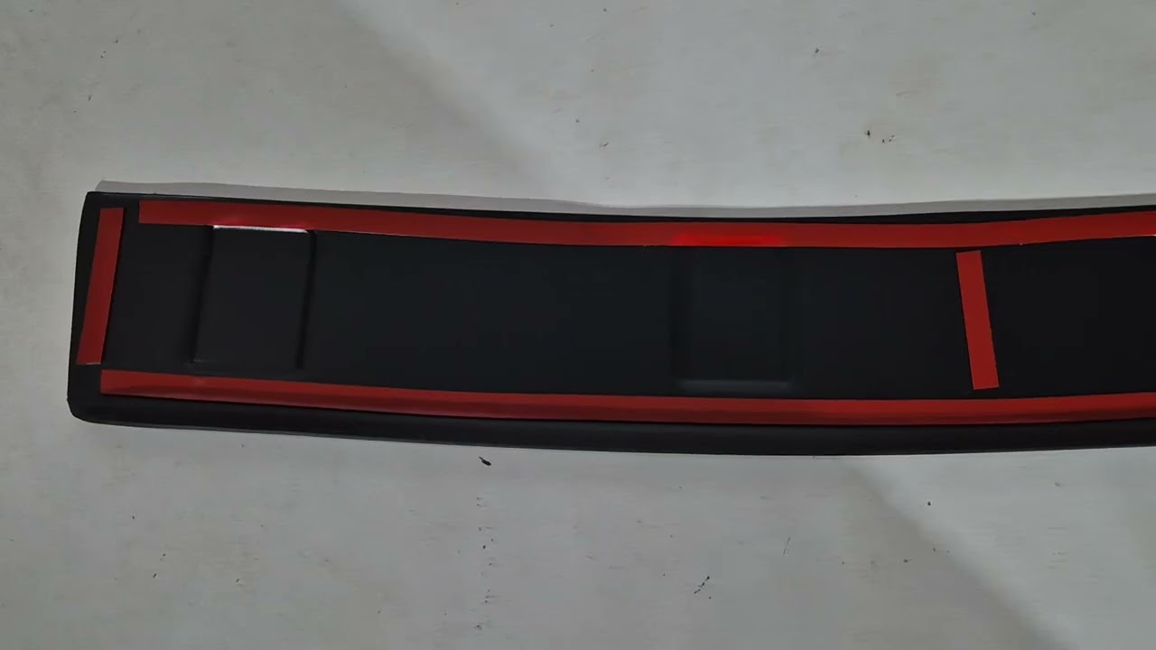 Накладка на задний бампер (ABS, Esa) Video 1