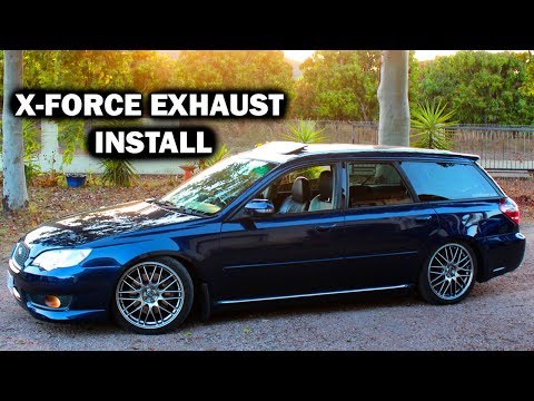 SUBARU LIBERTY WAGON X-FORCE EXHAUST INSTALL