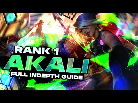 HOW TO PLAY AKALI - FULL INDEPTH GUIDE - RANK 1 CHALLENGER MID