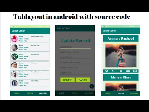 3 | tablayout with fragment in android studio