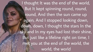 END OF THE WORLD LYRICS KELSEA BALLERINI