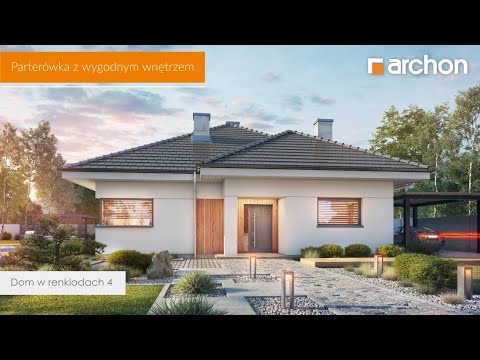Dom w renklodach 4 - Parterówka z wygodnym wnętrzem I ARCHON+ Projekty Domów