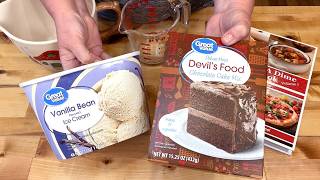 You'll Be Shocked At This Amazing Cake Mix Recipe, Made With Ice Cream!