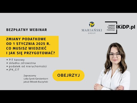 Zmiany podatkowe od 1 stycznia 2025 r. #podatki #podatki2025